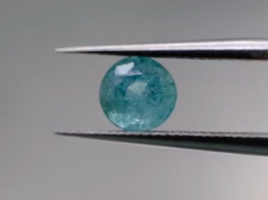 1.05ct 6mm Round Natural Emerald , Zambia