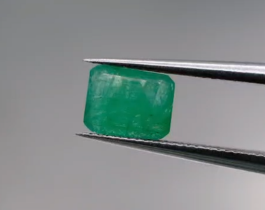 1.18ct 7.2x5.7mm Octagon Natural Emerald , Zambia