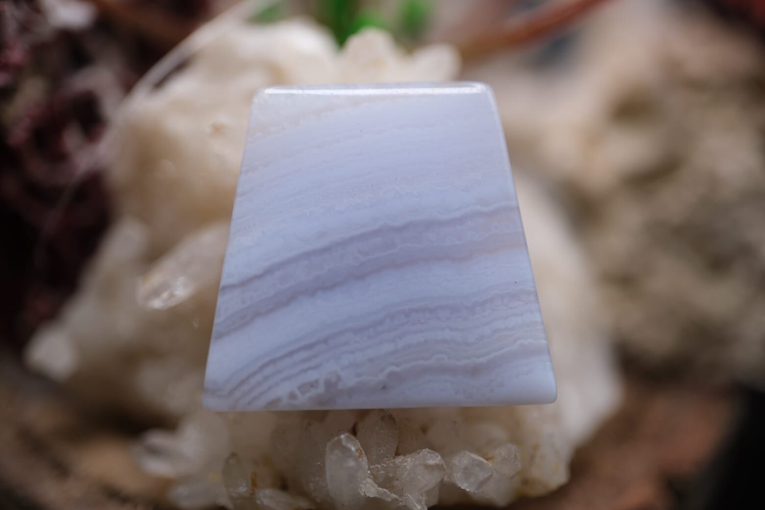 13.30ct 20.9x19.8mm Natural Blue Lace Agat