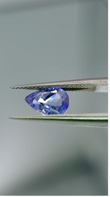 1.09ct 8x6mm Pear Natural Tanzanite , Tanzania