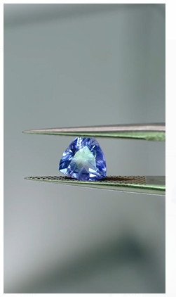 0.88ct 6mm Trillion Natural Tanzanite , Tanzania