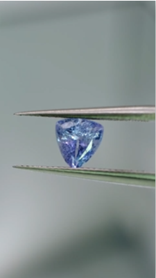 0.81ct 5.7mm Trillion Natural Tanzanite , Tanzania