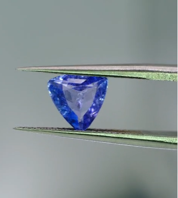 1.17ct 7mm Trillion Natural Tanzanite , Tanzania