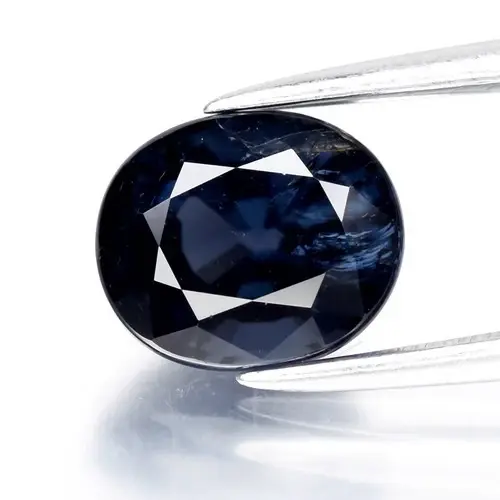 1.69ct 7x6mm VS Oval Natural Purplish Blue Spinel - Tanzania
