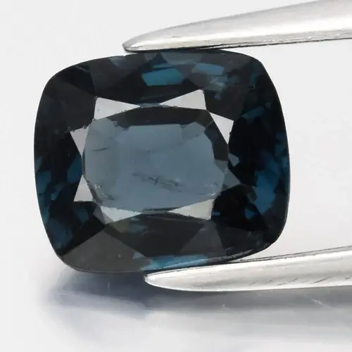 1.71ct 7.5x6.5mm Cushion Natural Greenish Blue Spinel - Burma