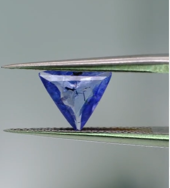 0.73ct 6.7mm Trillion Natural Tanzanite , Tanzania