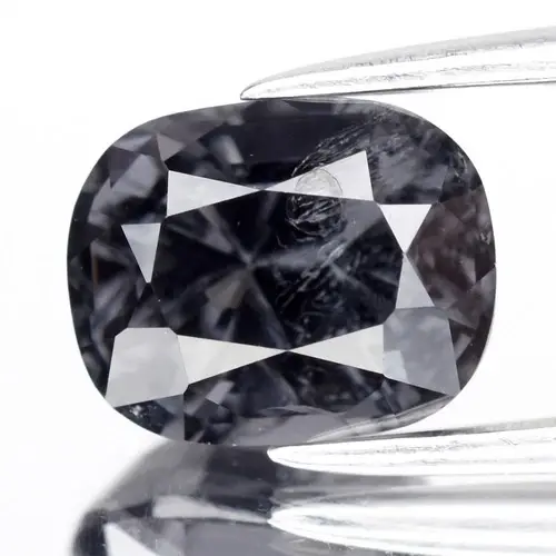 1.87ct 7.7x6.2mm Cushion Natural Violet Gray Spinel - Burma