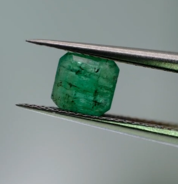 0.64ct 5.1x4.9mm Octagon Natural Emerald Zambia