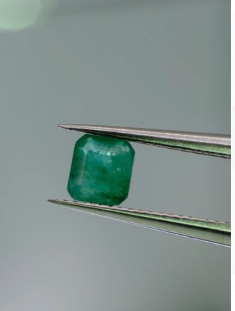 0.55ct 4.7x4.3mm Octagon Natural Emerald Zambia