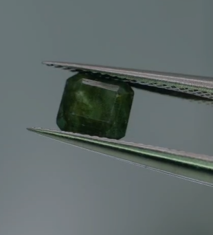 0.92ct 5.5x5.1mm Octagon Natural Emerald Zambia