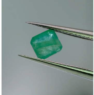 0.76ct 5.2x4.7mm Octagon Natural Emerald Zambia