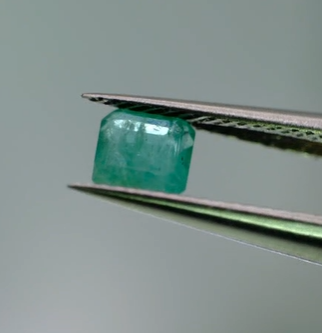 0.48ct 4.4x4.3mm Octagon Natural Emerald Zambia