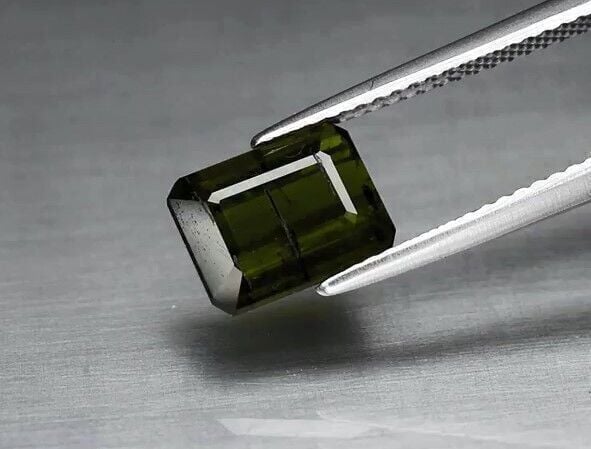 2.75ct 8.8x7mm Octagon Natural Unheated Green Tourmaline, Mozambique