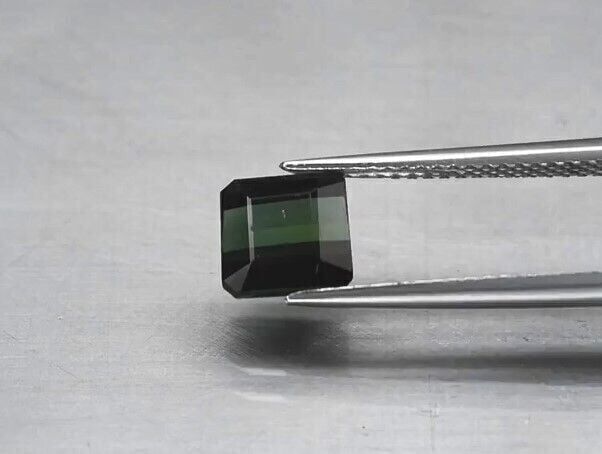 1.71ct 6.8x6.7mm VS Octagon Natural Unheated Green Tourmaline, Mozambique