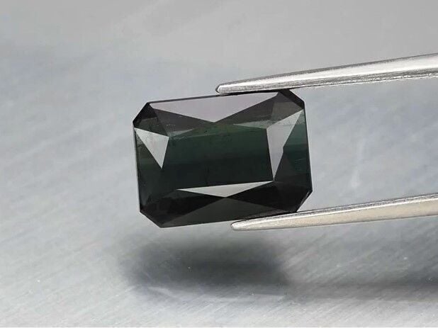 3.36ct 10.6x7.6mm Octagon Natural Unheated Green Tourmaline, Mozambique