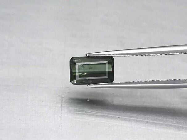 1.21ct 7.8x5mm Octagon Natural Unheated Green Tourmaline, Mozambique