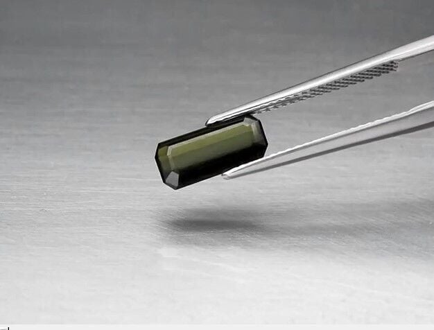 1.99ct 11x5.2mm VS Octagon Natural Unheated Green Tourmaline, Nigeria