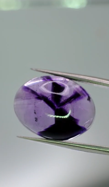 13.55ct 19.1x14.6mm Pear Cabachon Natural Star Amethyst