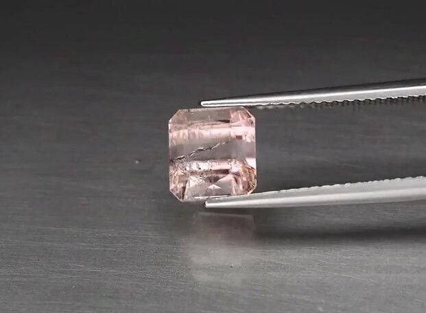 2.37ct 7.3X6.8mm Octagon Natural Unheated Bubblegum Pink Color Tourmaline