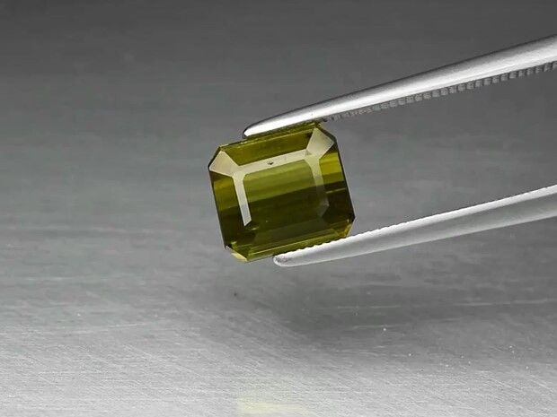 2.78ct 7.7x6.9mm Octagon Natural Unheated Green Tourmaline, Congo