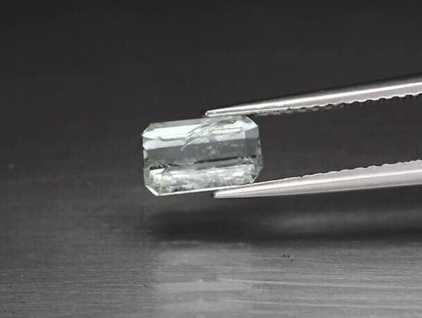 1.05ct 7.6x4.7mm Octagon Natural Unheated Green Tourmaline, Mozambique