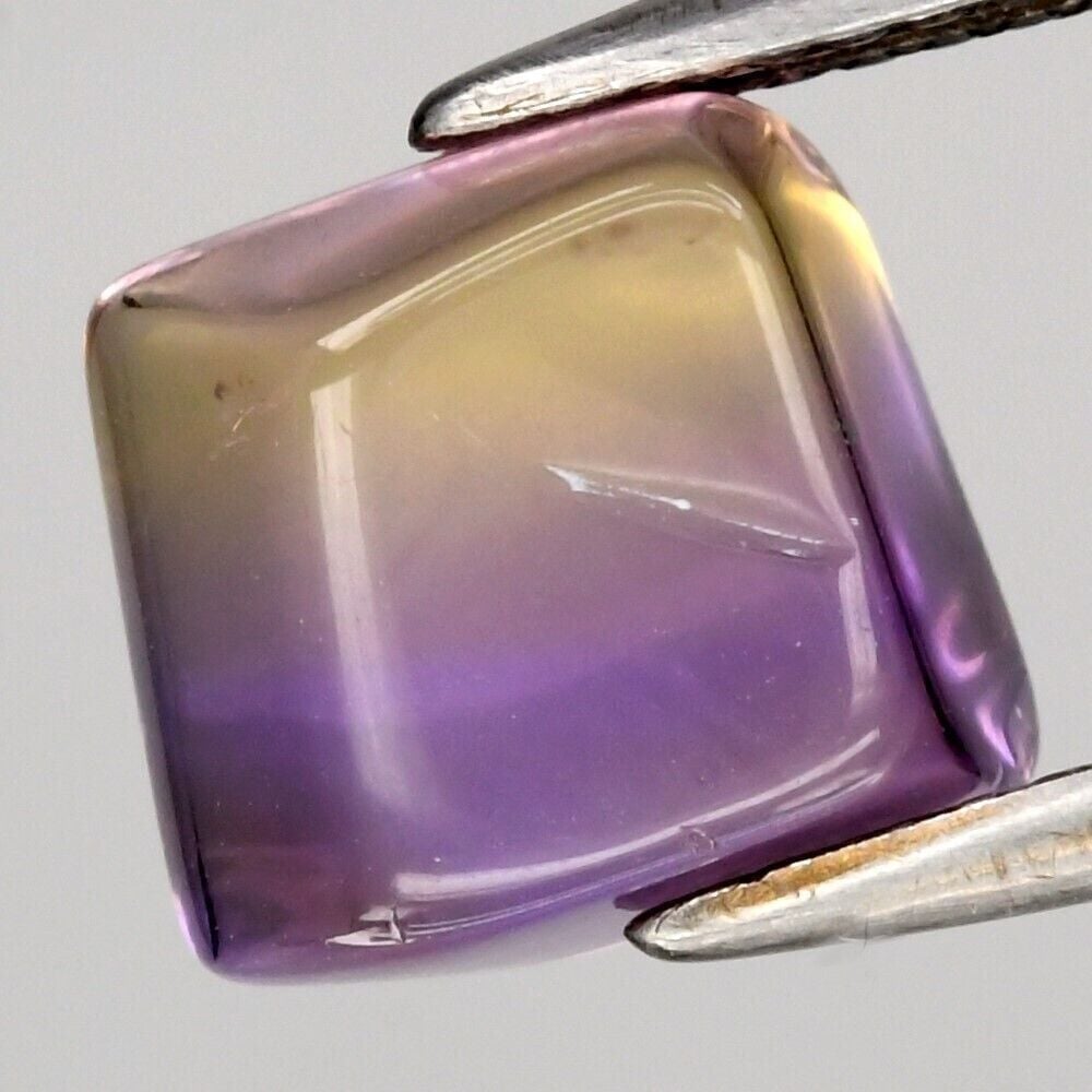 4.53ct Free Form Cab Natural Untreated Yellow & Purple Ametrine Gemstone, Africa