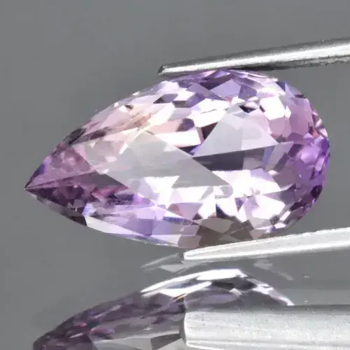 5.76ct VS Pear Rose-Cut Natural Untreated Light Yellow & Purple Ametrine Bolivia