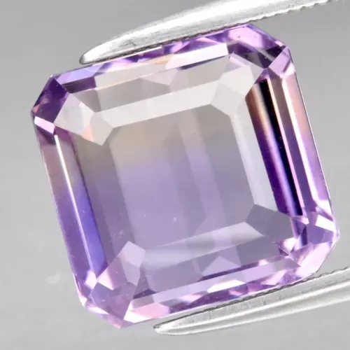 5.32ct VS Octagon Natural Untreated Light Yellow & Purple Ametrine, Gemstone