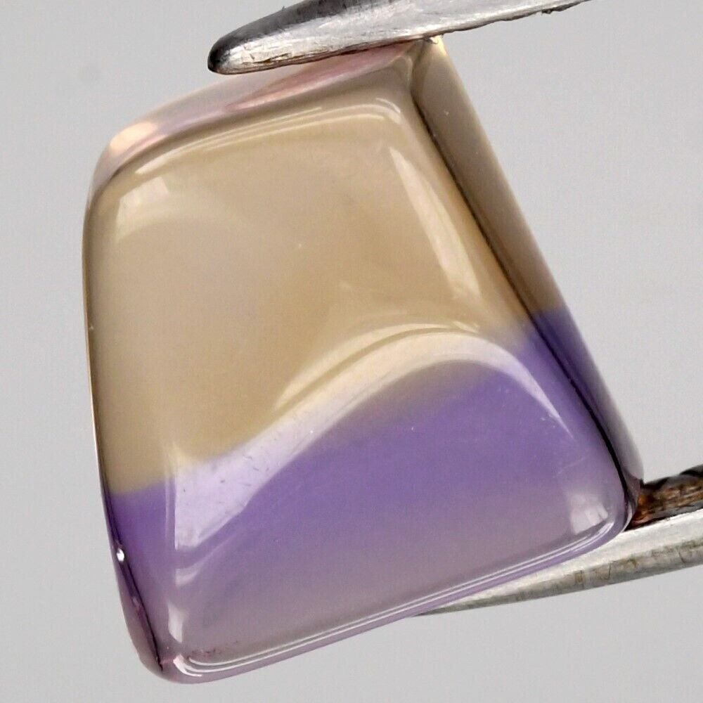 6.32ct Free Form Cab Natural Untreated Yellow & Purple Ametrine Gemstone, Africa