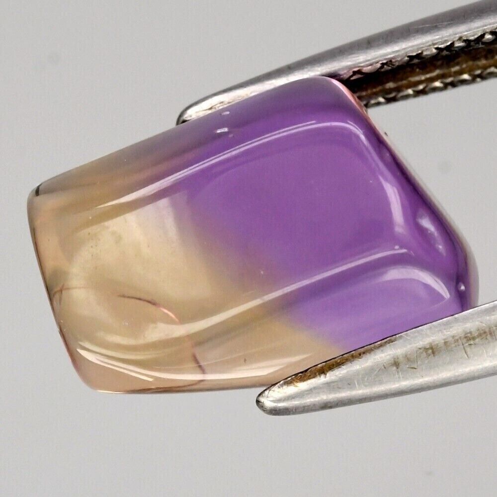 5.77ct Free Form Cab Natural Untreated Yellow & Purple Ametrine Gemstone, Africa