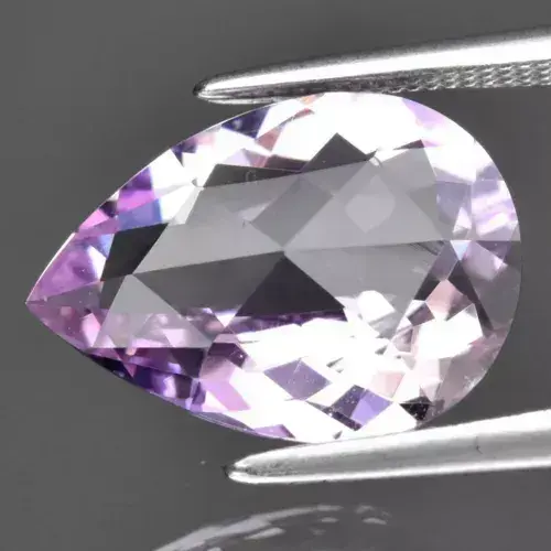3.26ct VVS Pear Rose-Cut Natural Untreated Light Yellow & Purple Ametrine