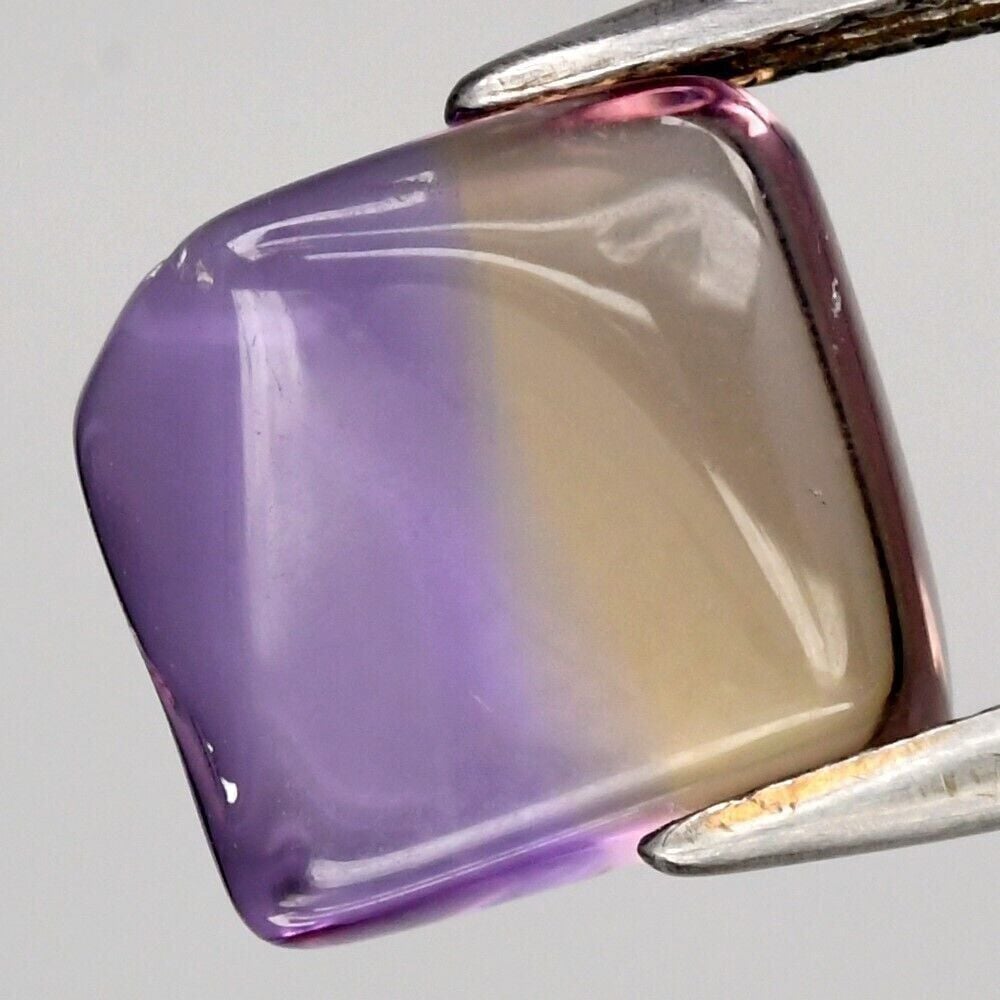 5.41ct Free Form Cab Natural Untreated Yellow & Purple Ametrine Gemstone, Africa