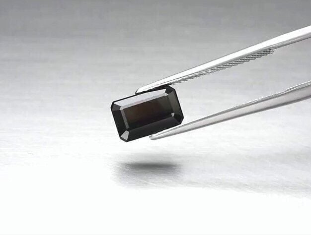 2.61ct 9.2x6mm VS Octagon Natural Unheated Green-Deep Purple Tourmaline, Nigeria