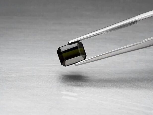 1.79ct 7.3x5.8mm VS Octagon Natural Unheated Medium Green Tourmaline, Nigeria