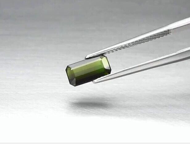 1.84ct 9.5x5.3mm VS Octagon Natural Unheated Green Tourmaline, Nigeria