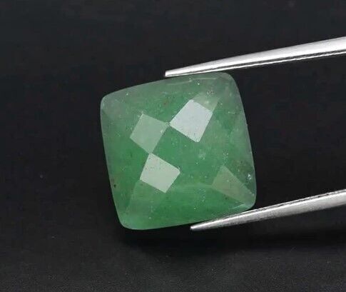 7.24ct 12.5mm Square Natural Green Aventurine, Africa
