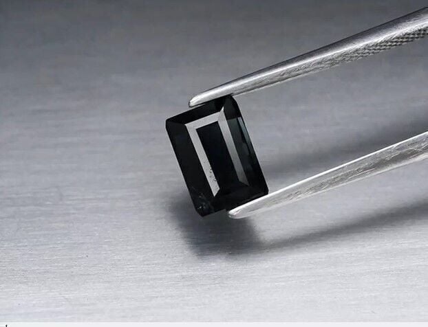 1.50ct 7.8x5.3mm VS Octagon Natural Unheated Deep Greenish Purple Tourmaline