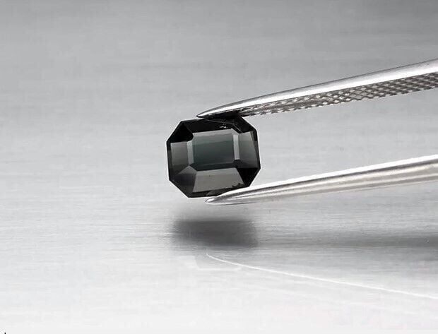 1.64ct 6.8x6.2mm VS Octagon Natural Unheated Deep Bluish Green Tourmaline