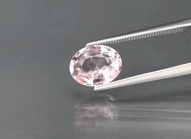 1.92ct 9.7x7.7mm Oval Natural Unheated Pastel Pink Tourmaline, Nigeria