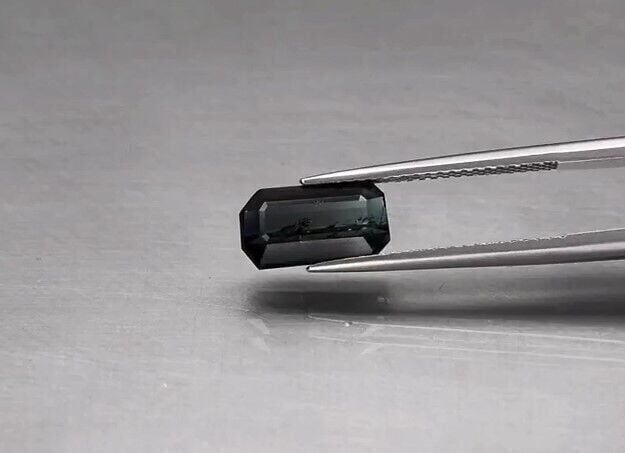 2.53ct 10.5x5.8mm Octagon Natural Unheated Purple-Bluish Green Tourmaline
