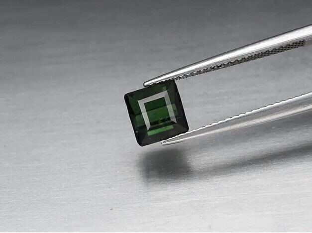 2.12ct 6.6x6.3mm Octagon Natural Unheated  Green Tourmaline, Mozambique