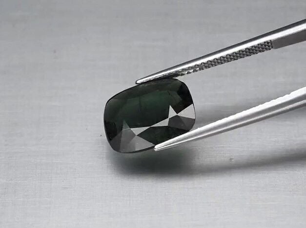 3.60ct 12x9.3mm Cushion Natural Unheated Green Tourmaline, Mozambique