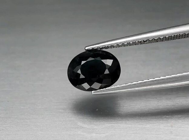 1.64ct 8x6.4mm Oval Natural Unheated Deep Greenish Blue Indicolite Tourmaline