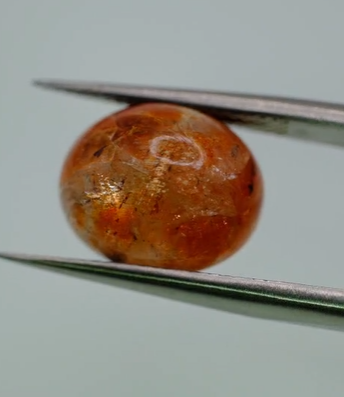 5.40ct 11.9x9.8mm Oval Cabachon Natural Sunstone