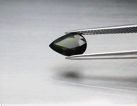 1.76ct 9.6x7mm VS Pear Natural Unheated Green Tourmaline, Congo