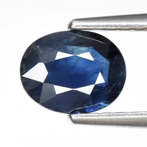 0.91ct 6.8x5.3mm Oval Natural Blue Sapphire - Heated, Australia Gemstone