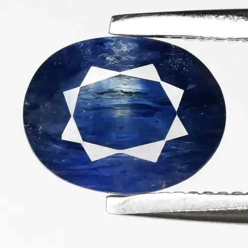 0.97ct 7x5.5mm Oval Natural Blue Sapphire - Heated, Thailand Gemstone