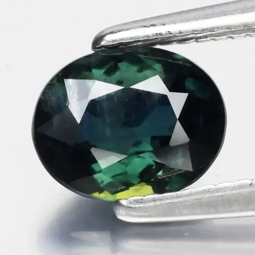 0.97ct 6.5x5.2mm Oval Natural Blue Green Sapphire - Heated, Australia Gemstone