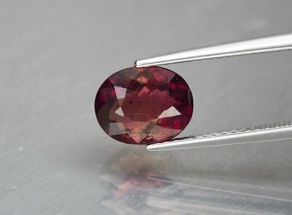 2.11ct 8.7x7mm Oval Natural Unheated Pinkish Purple Tourmaline, Mozambique