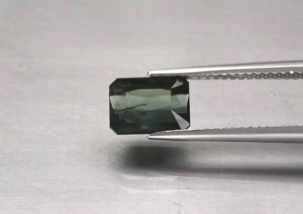 2.18ct 8x6mm Scissor-Cut Natural Unheated Green Tourmaline, Mozambique